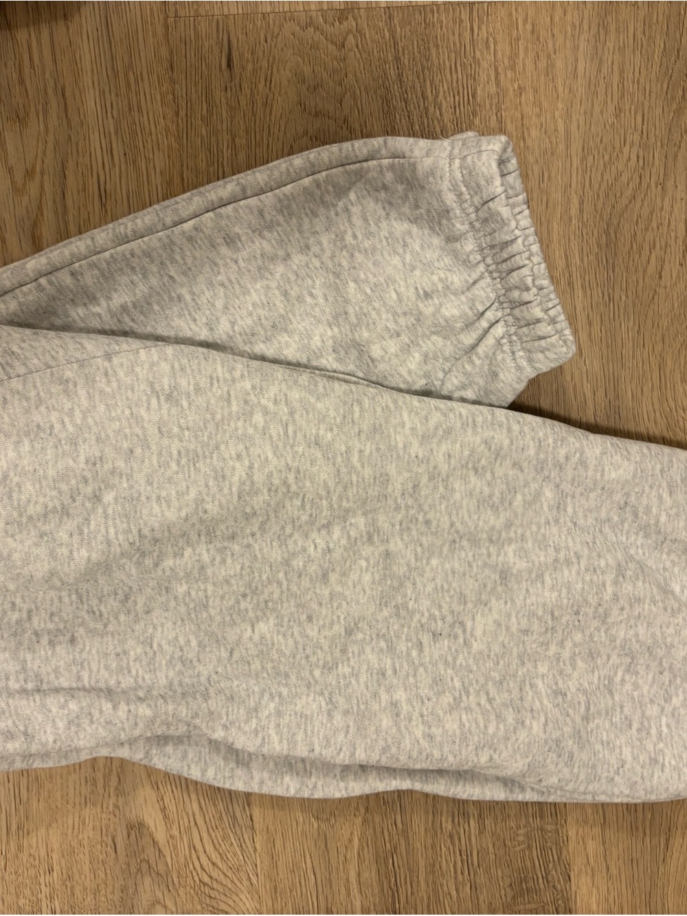 Heather Gray Elastic Waist Sweatpants